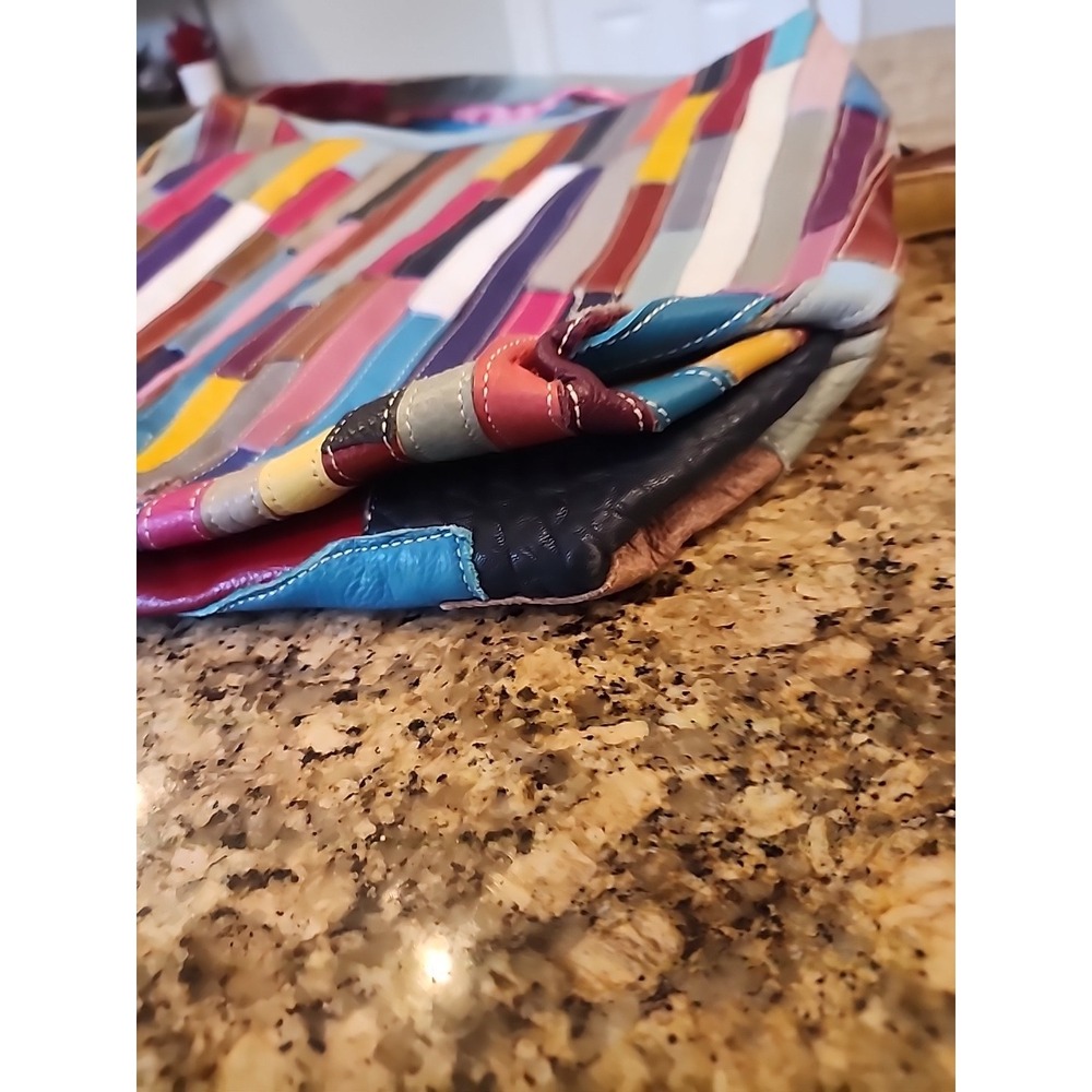 Leather Patchwork Purse - Picture 3 of 5